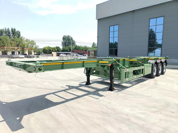 40Ft 3 Axle Skeleton Container Trailer