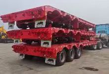 12.5m low-bed trailer sent to Tamatave