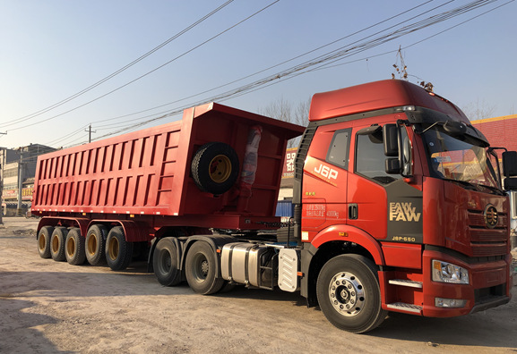 5 Axle 45m3 Dumper Trailer To West African