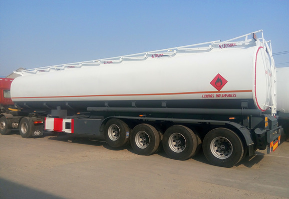 4 Axle 54000 Liters Fuel Tanker Trailer