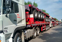 4 Axle Flatbed Trailer Shipping by Bulk Ship To Ghana