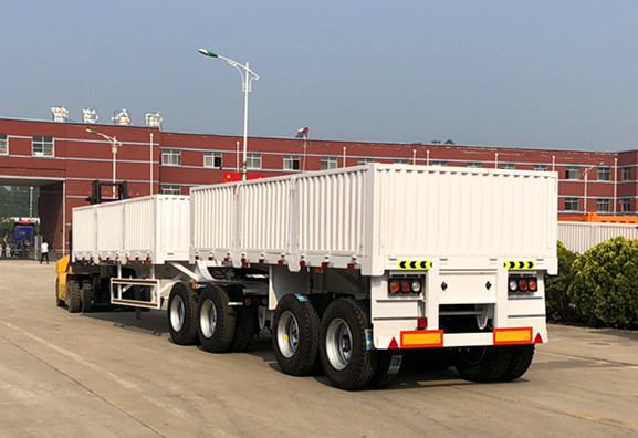 2 Axle + 2 Axle Bitrain Trailer With Sidewall