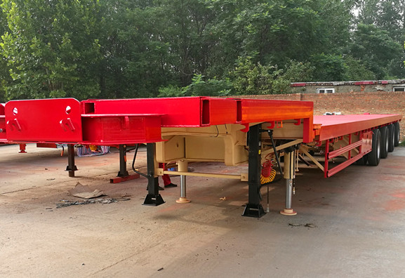 Extendable 4 Axle Wind Blade Transport Trailer