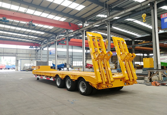 Loading Place 0.95m Height Low Loader Trailer