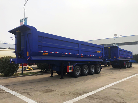 Ready For Shipping - 4 Axle U shape Dump Trailer