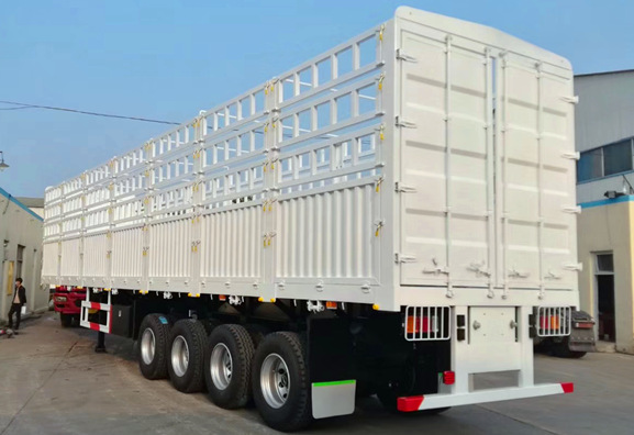 60-70Tons 4 Axle Trailer Export To South Sudan